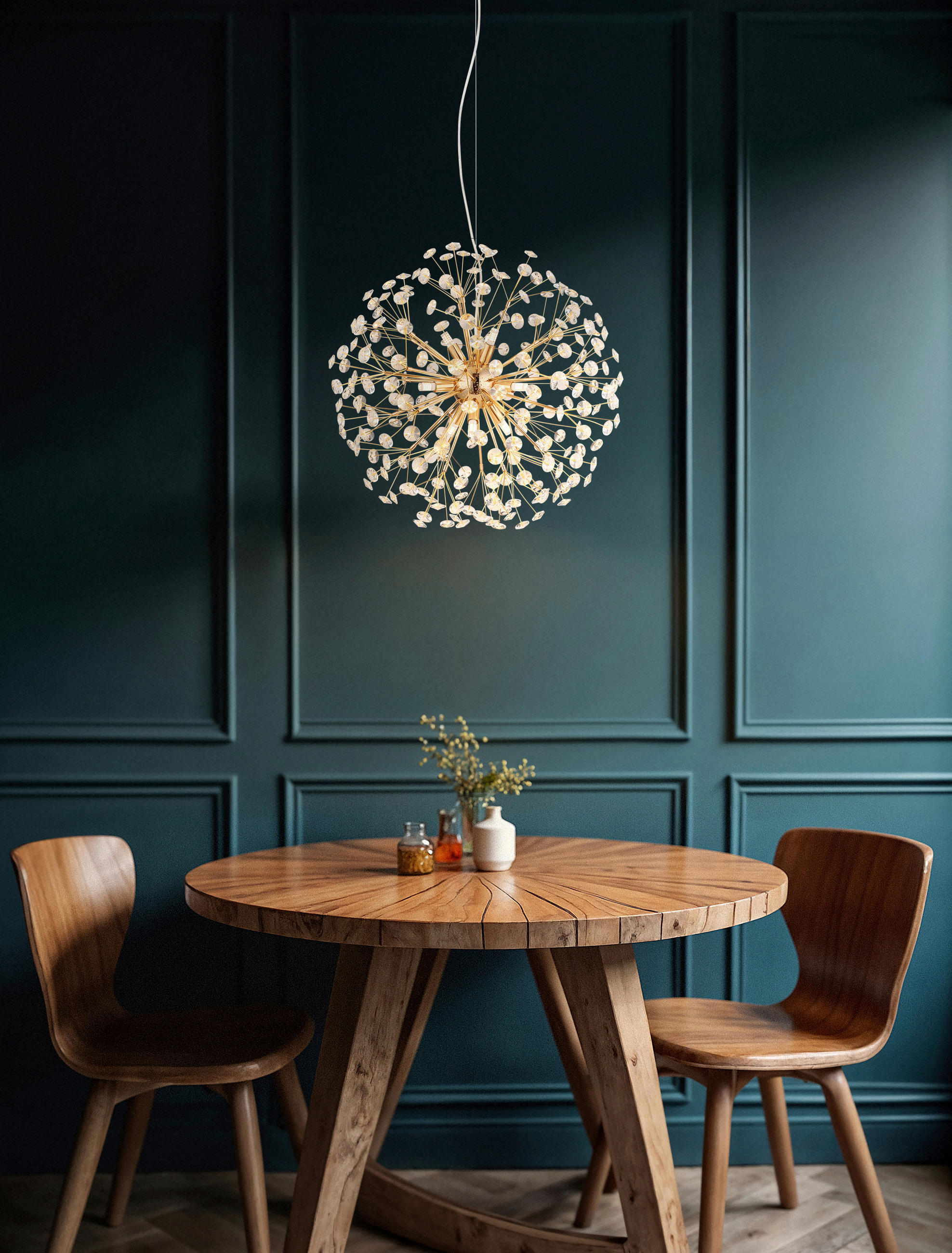 KRISTALL-HÄNGELEUCHTE 60/150 cm   - Klar/Transparent, LIFESTYLE, Glas/Kunststoff (60/150cm) - Globo
