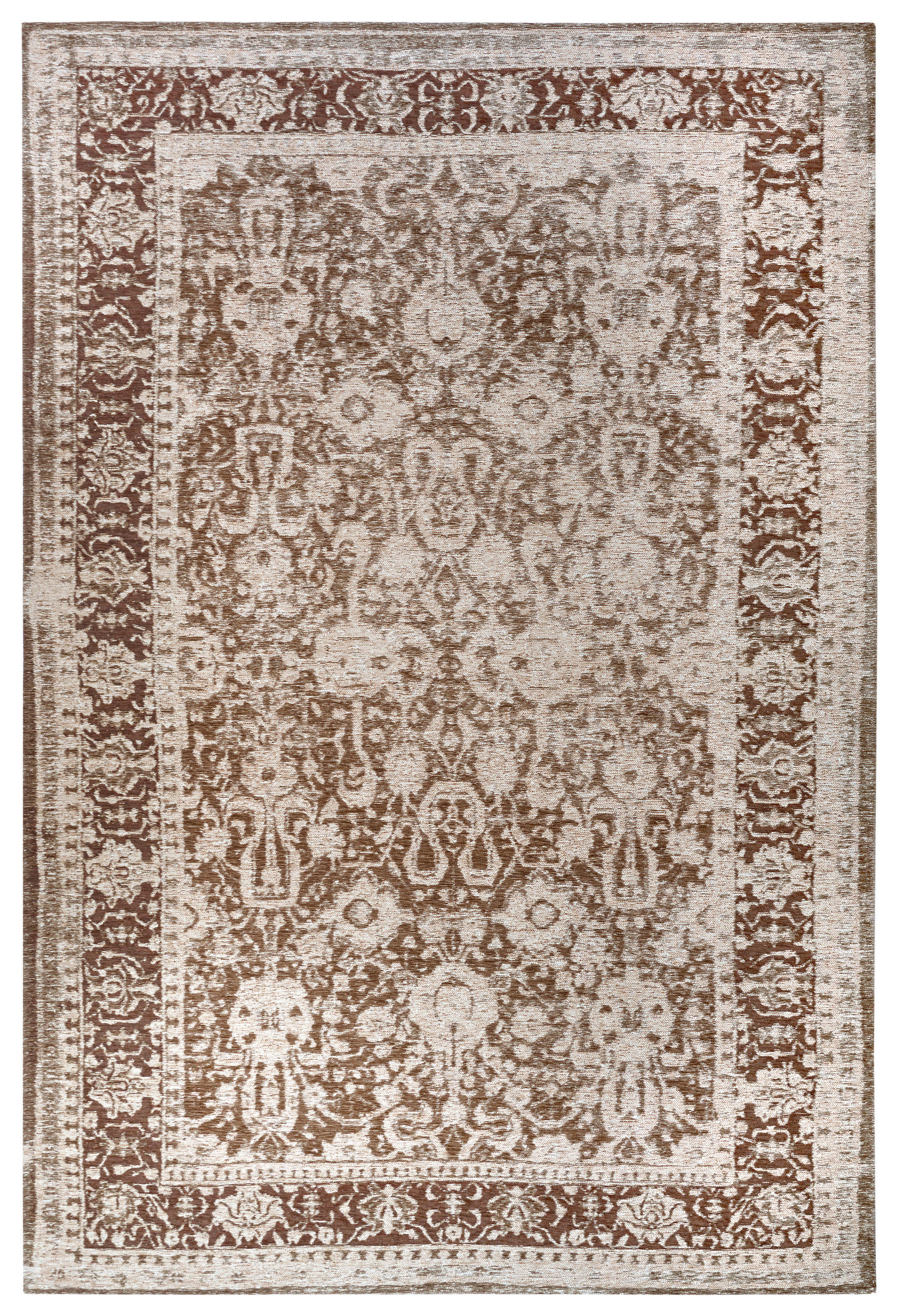 FLACHWEBETEPPICH 80/165 cm Catania Creme, Mokka  - Creme/Mokka, Design, Kunststoff/Textil (80/165cm) - Novel