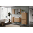 SPIEGELSCHRANK 60/64/20 cm  - Eichefarben/Silberfarben, KONVENTIONELL, Glas/Holzwerkstoff (60/64/20cm) - Xora