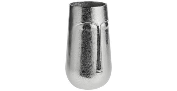 VASE 28 cm  - Nickelfarben, Trend, Metall (16/16/28cm) - Ambia Home