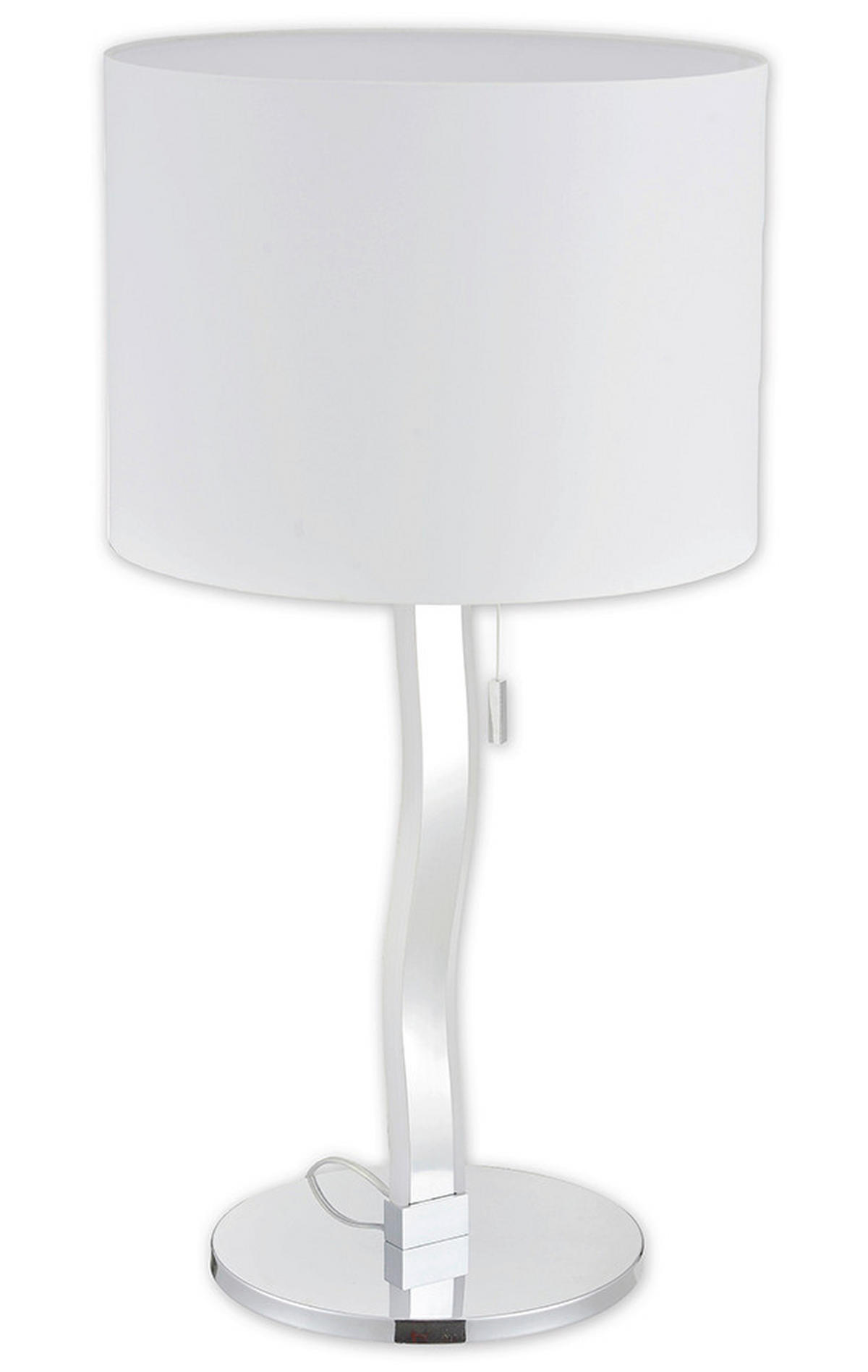 LED-TISCHLEUCHTE 35/68 cm   - Chromfarben/Weiß, Basics, Kunststoff/Metall (35/68cm) - Näve