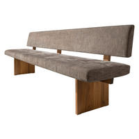 SITZBANK 216/85,5/57 cm  in Braun, Nussbaumfarben  - Nussbaumfarben/Braun, Design, Holz/Textil (216/85,5/57cm) - TEAM 7
