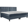 BOXSPRINGBETT 240/200 cm,  in Blaugrau, Matratze, Topper, H2 + H2 = mittel  - Wengefarben/Blaugrau, Trend, Holz/Textil (240/200cm) - Esposa