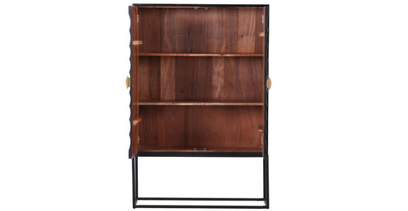 HIGHBOARD Schwarz 100/150/40 cm - Goldfarben/Schwarz, Design, Holz/Metall (100/150/40cm) - Landscape