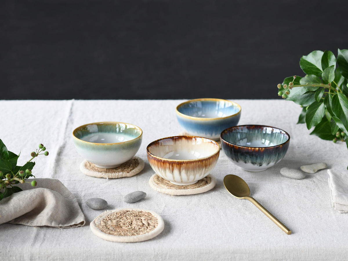 SCHÜSSELSET Cascade 4-teilig  - Multicolor, Basics, Keramik - Creatable