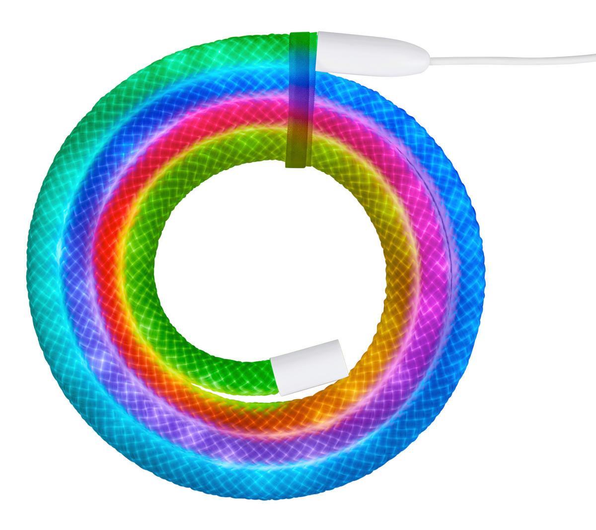 LED SZALAG 200 cm  - fehér, Basics, műanyag (200cm)