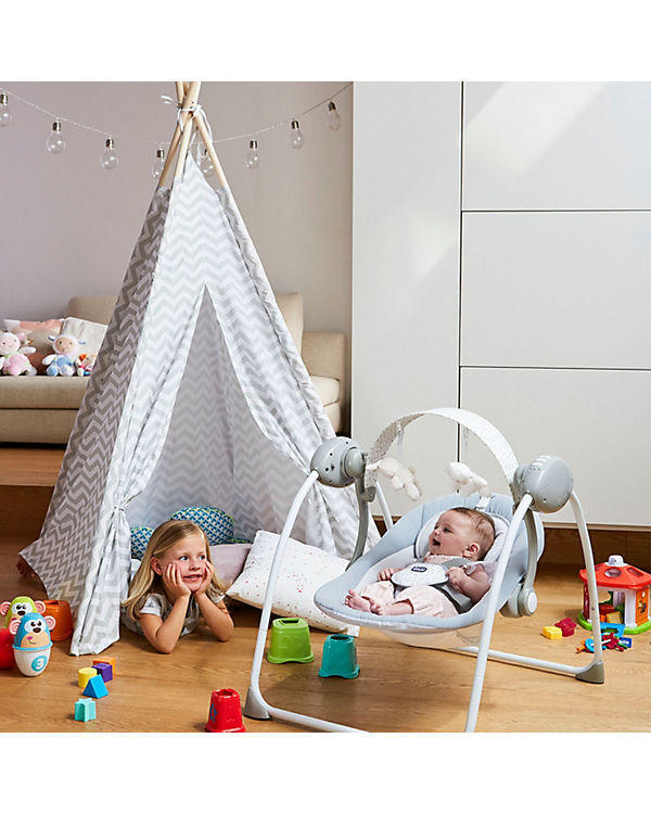SCHAUKELWIPPE RELAX & PLAY   - Hellgrau, Basics, Textil/Metall (56/60/65cm) - Chicco