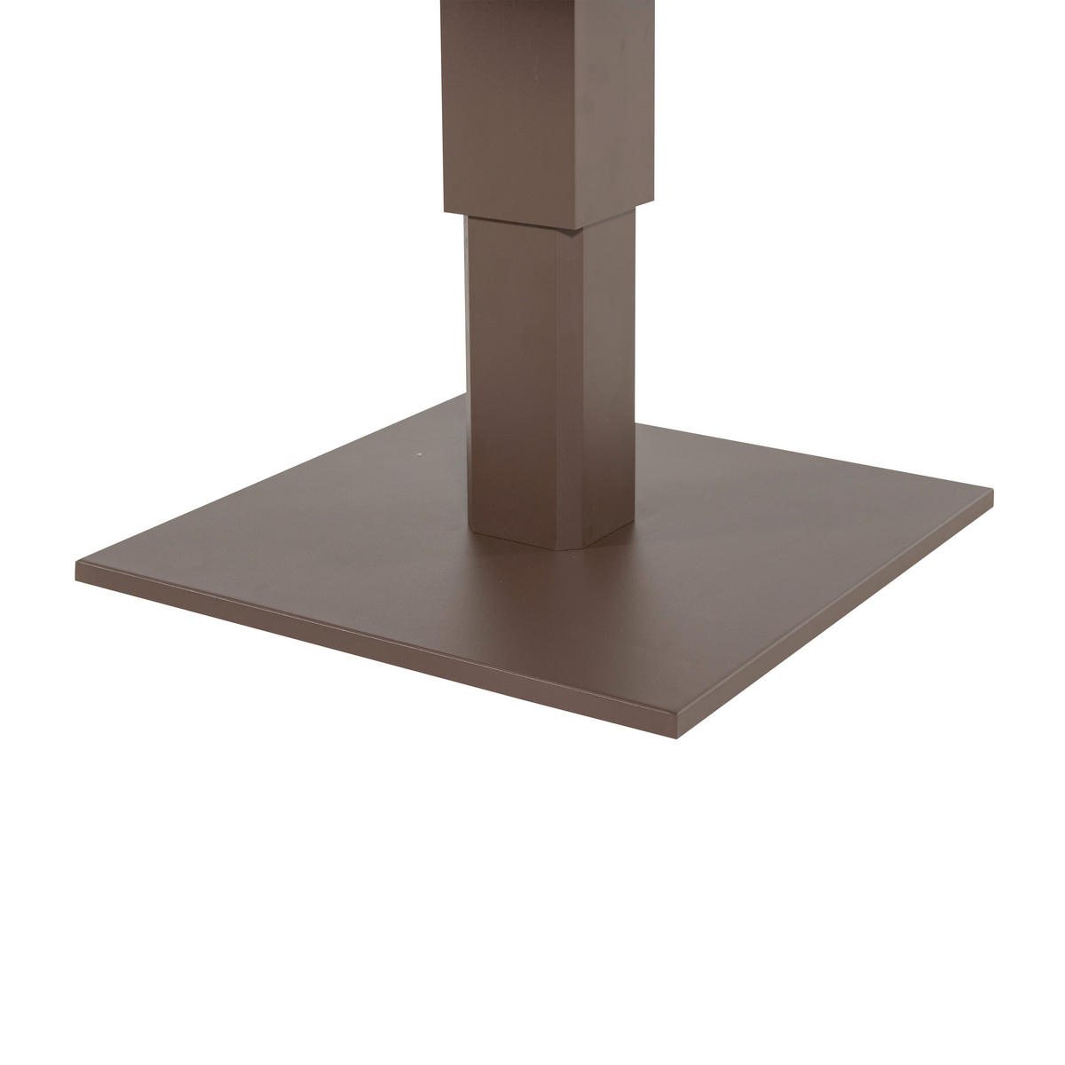 GARTENTISCH 100/80/52-77 cm Metall rechteckig  - Braun, MODERN, Metall (100/80/52-77cm) - Livetastic