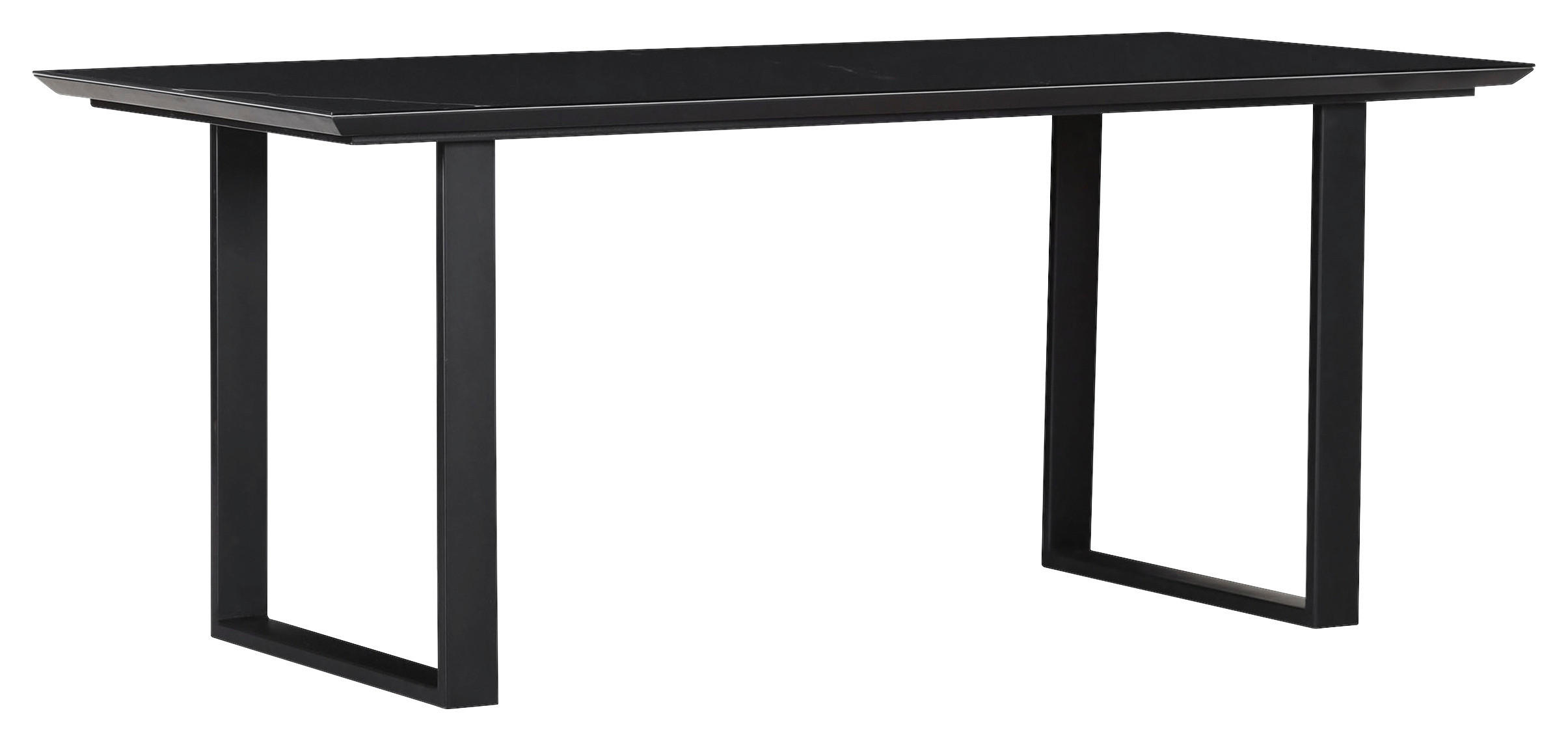 ESSTISCH in Glas, Holzwerkstoff 180/90/76 cm  - Schwarz, MODERN, Glas/Holzwerkstoff (180/90/76cm) - Livetastic