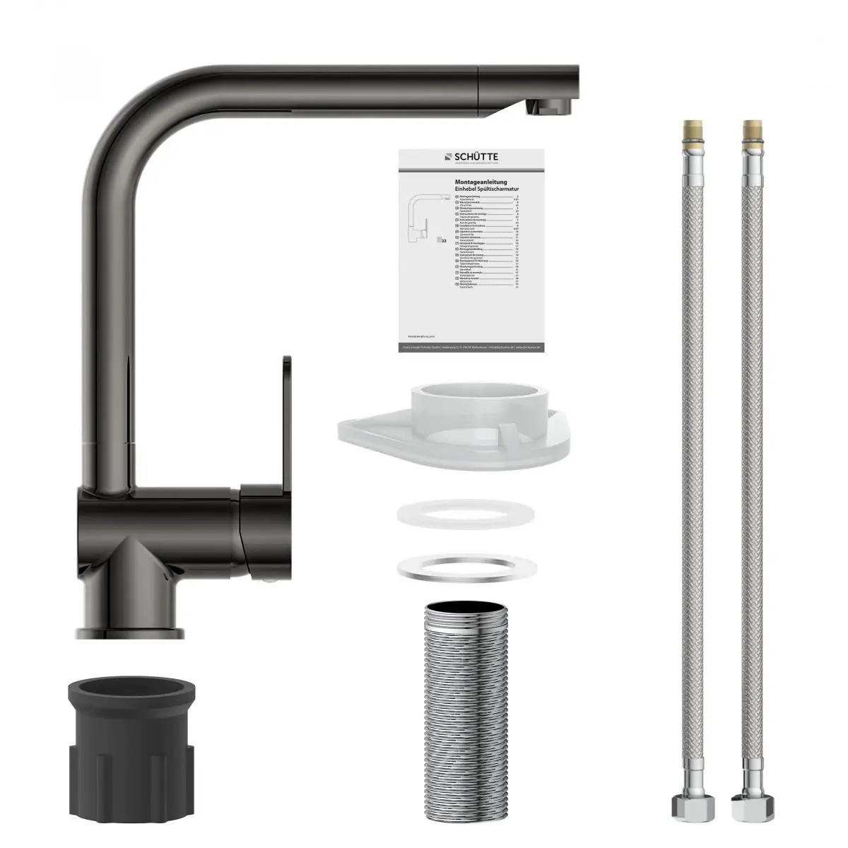 KÜCHENARMATUR Mod. Rio  - Graphitfarben, Basics, Metall (5,7/30/26,5cm) - Schütte