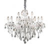 KRONLEUCHTER Florian Cromo 72/90-120 cm   - Chromfarben, KONVENTIONELL, Glas/Stein (72/90-120cm) - Ideal Lux