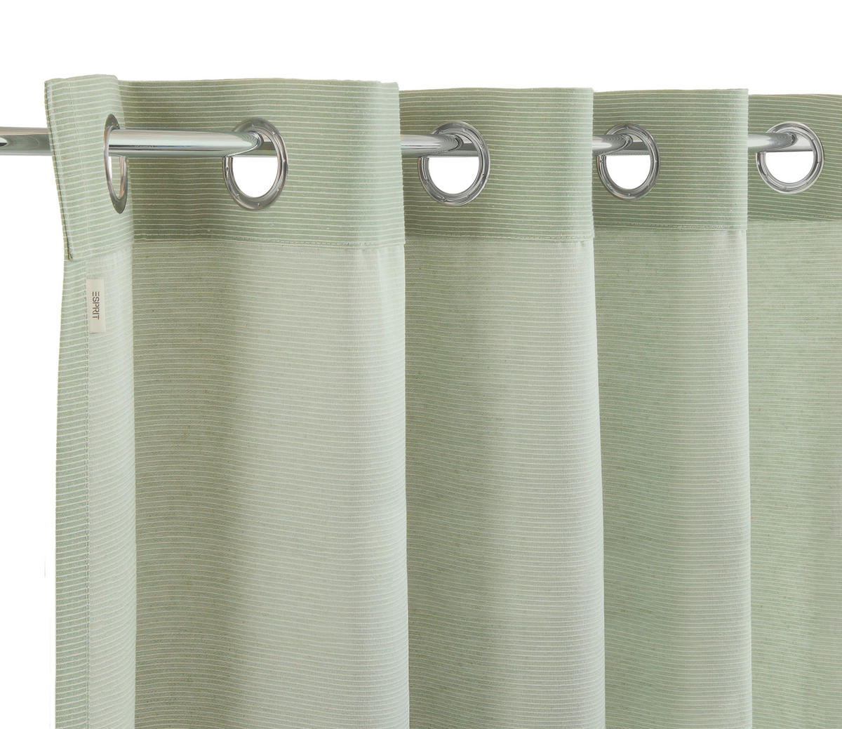 ÖSENSCHAL E-NEEDLESTRIPE blickdicht 140/250 cm   - Salbeigrün, KONVENTIONELL, Textil (140/250cm) - Esprit