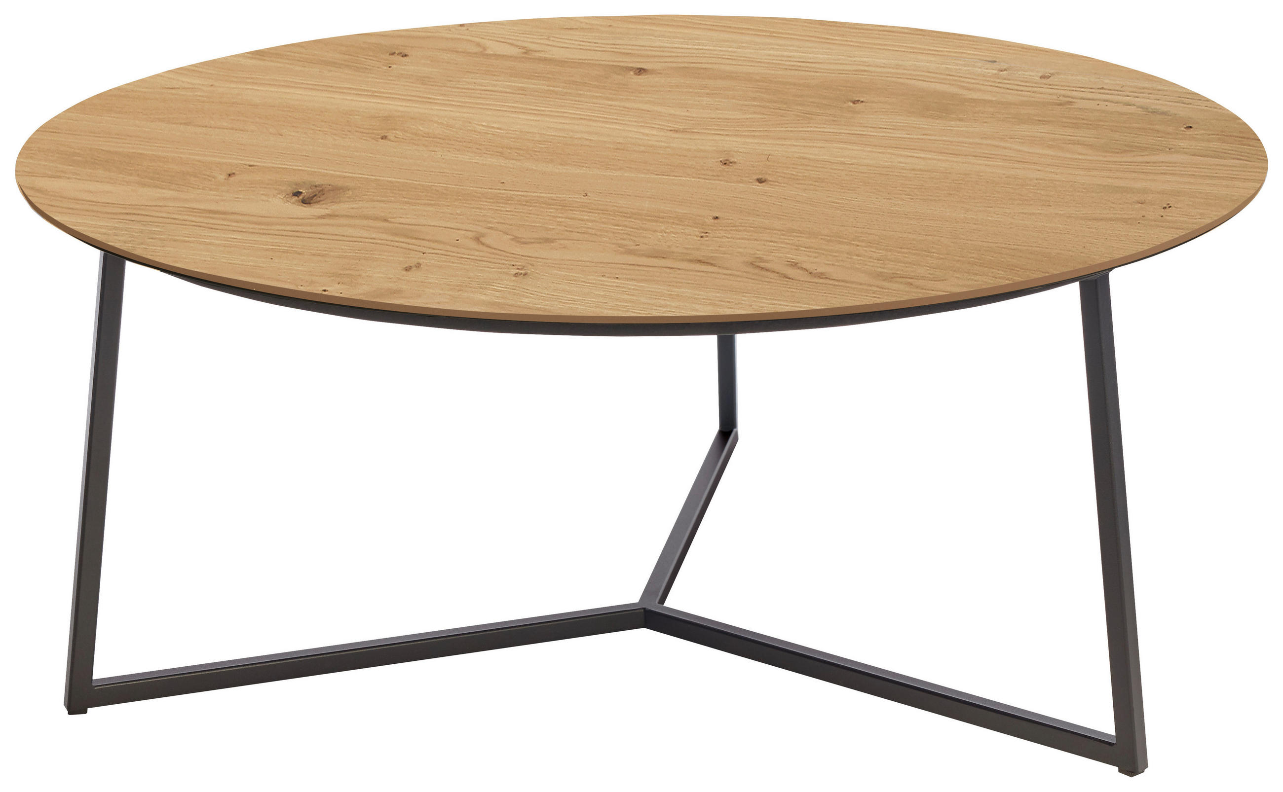 COUCHTISCH in Holz, Metall 83/83/35 cm  - Wildeiche/Anthrazit, Basics, Holz/Metall (83/83/35cm) - Schöner Wohnen