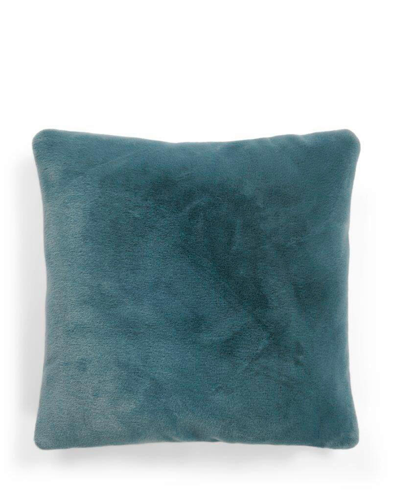 FELLKISSEN Furry 50/50 cm  - Blau, Basics, Textil/Fell (50/50cm) - Essenza