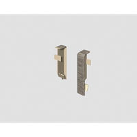 SOCKELLEISTENVERBINDUNGSSTÜCK - Eichefarben/Grau, KONVENTIONELL, Kunststoff (1.6/1.2/5.9cm) - Egger Holzwerkstoffe