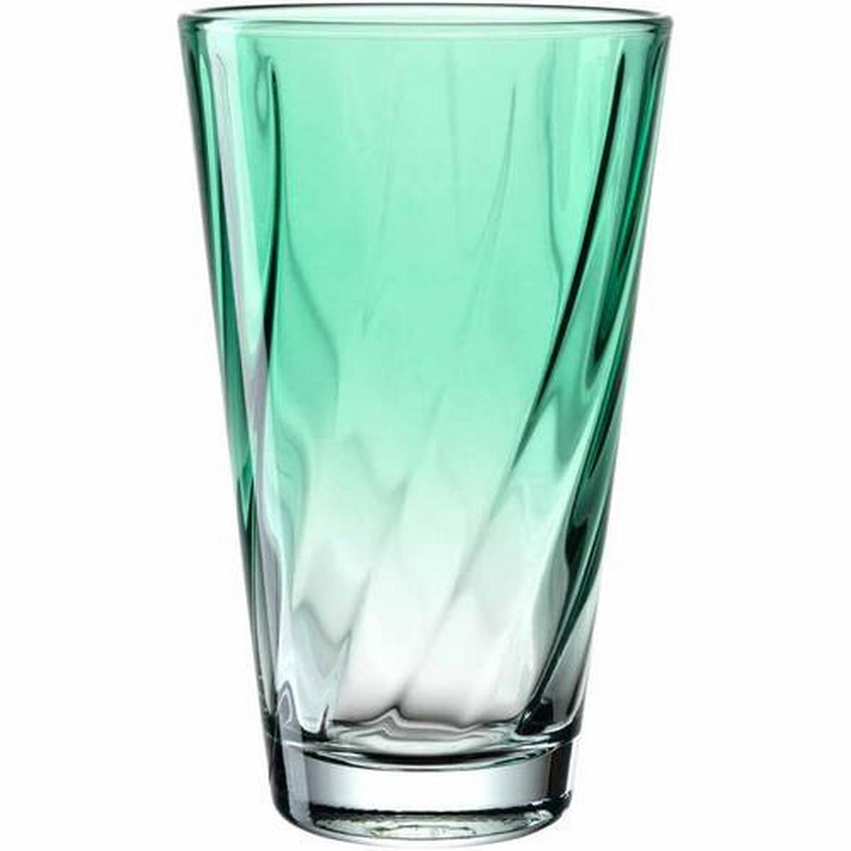 GLÄSERSET Twist 4-teilig  - Grün, Design, Glas (8,00/13,00/8,00cm) - Leonardo