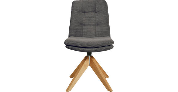 STUHL - Eichefarben/Anthrazit, Design, Holz/Textil (50/90/69cm) - Johann Jakob