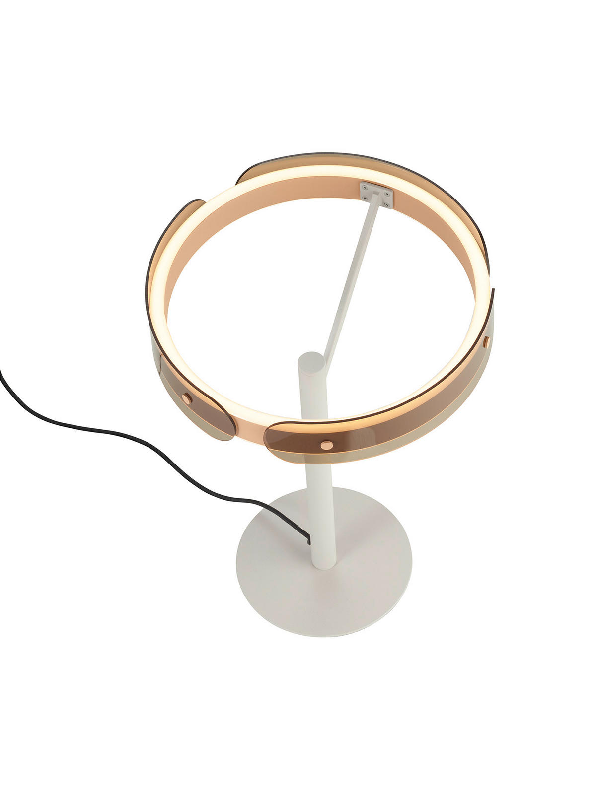 LED-TISCHLEUCHTE Valeria 30/44,5 cm   - Grau, MODERN, Kunststoff/Metall (30/44,5cm) - Musterring