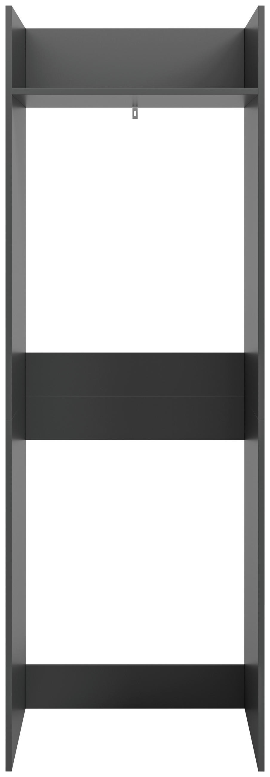 WASCHMASCHINENSCHRANK 66/195/60 cm  in Anthrazit  - Anthrazit/Weiß, Basics, Holzwerkstoff/Kunststoff (66/195/60cm) - MID.YOU