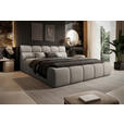 POLSTERBETT 140/200 cm,  in Hellbraun,  - Hellbraun/Schwarz, Design, Kunststoff/Textil (140/200cm) - Esposa