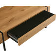 COUCHTISCH in Holz, Metall, Holzwerkstoff 110/59,4/45 cm  - Eichefarben/Schwarz, Design, Holz/Holzwerkstoff (110/59,4/45cm) - Carryhome