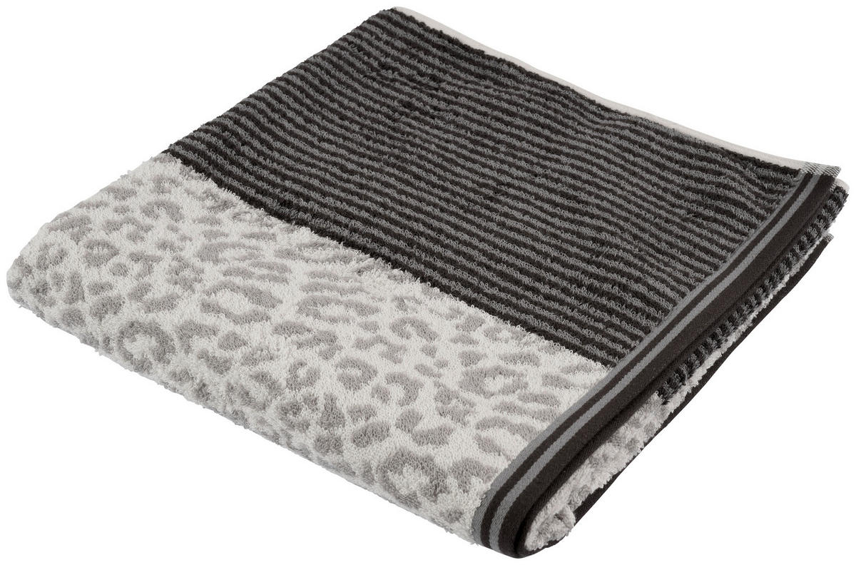 DUSCHTUCH 70/140 cm  - Anthrazit, Konventionell, Textil (70/140cm) - Dieter Knoll