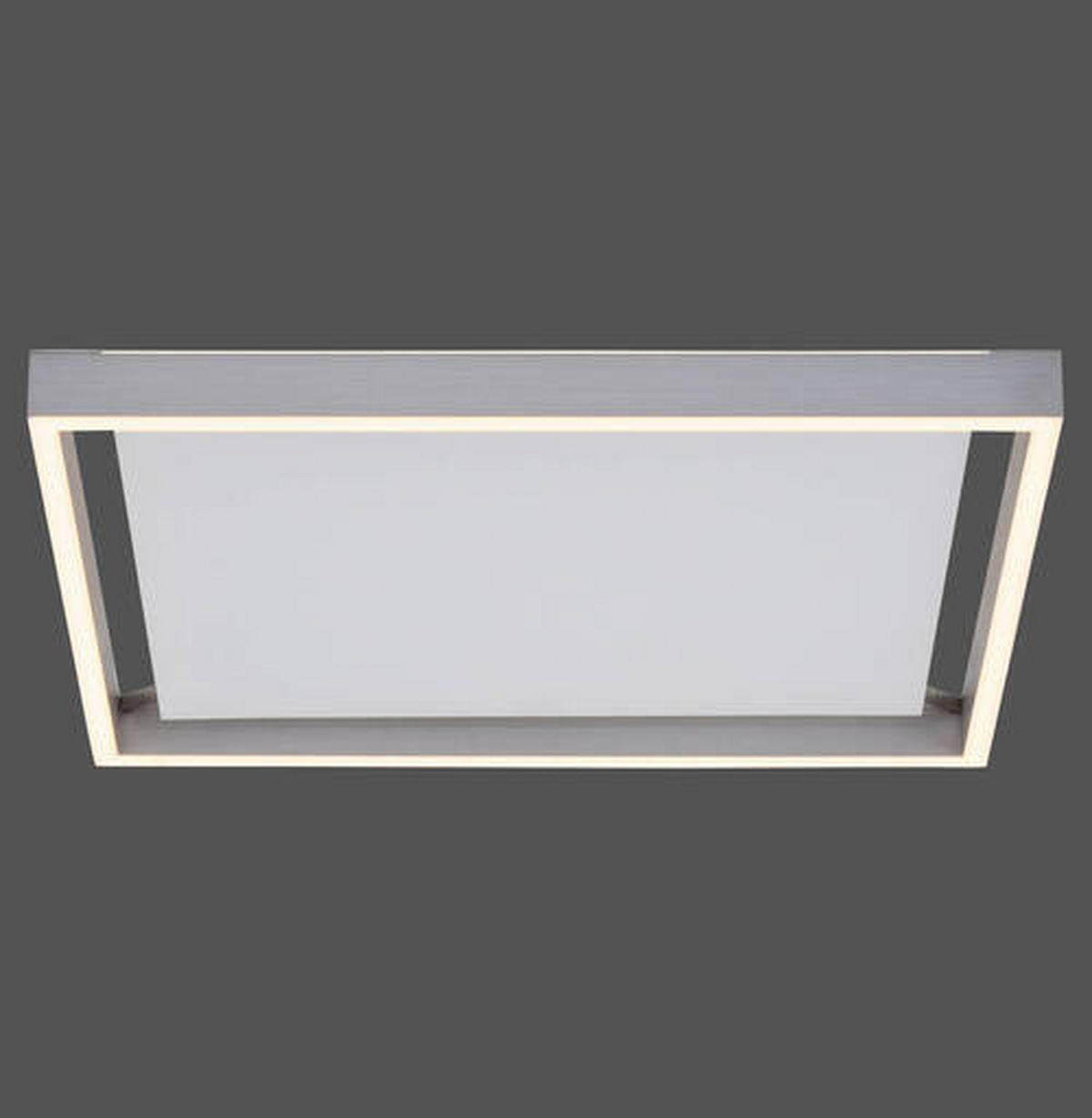 STROPNÉ LED SVIETIDLO, 45/45/5,6 cm - Design, kov/plast (45/45/5,6cm)