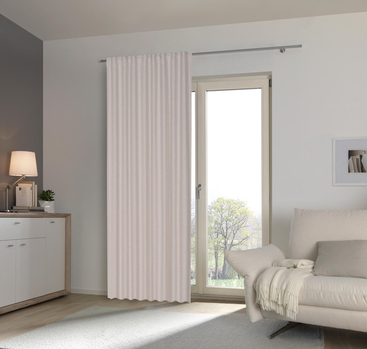 ZATEMŇOVACÍ ZÁVĚS, zatemnění, 135/245 cm - krémová, Trend, textil (135/245cm) - Esposa