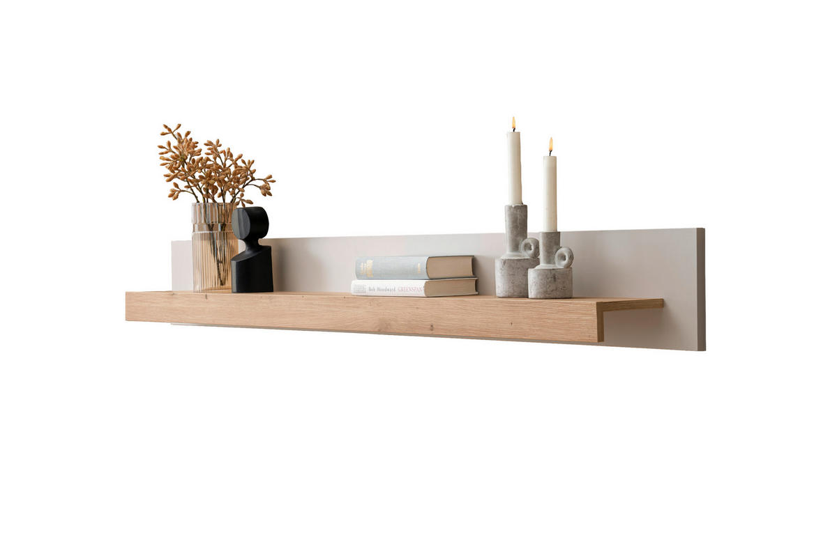 WANDBOARD in 159/20/18 cm Eiche Artisan  - Eiche Artisan, Design, Holzwerkstoff (159/20/18cm) - MID.YOU