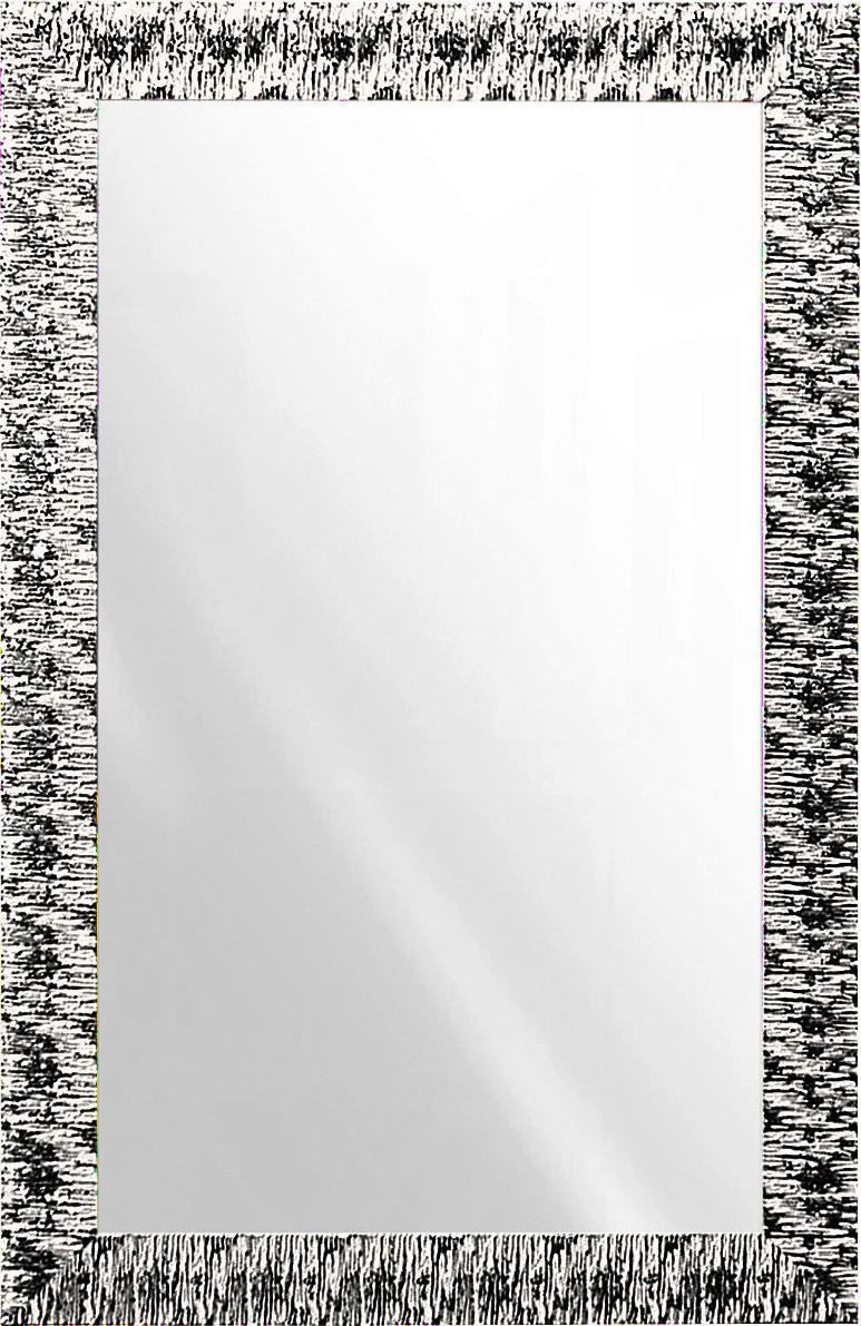 WANDSPIEGEL 70/110/2 cm    - Weiss/Silberfarben, Design, Glas/Holz (70/110/2cm)