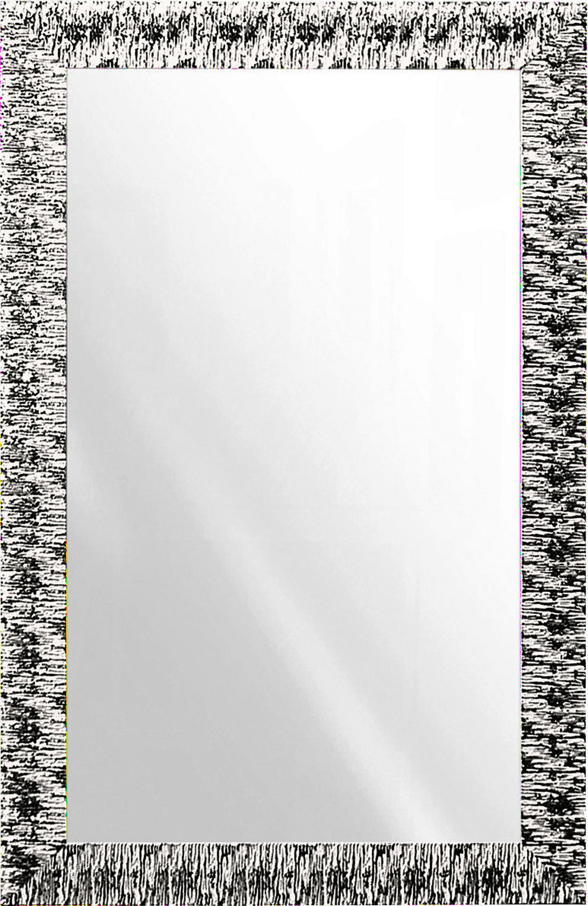 WANDSPIEGEL 70/110/2 cm    in rechteckig  - Silberfarben/Weiß, Design, Glas/Holz (70/110/2cm) - Xora