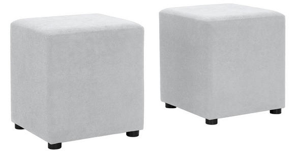 ECKSOFA  in Webstoff Hellgrau  - Hellgrau/Schwarz, KONVENTIONELL, Holz/Textil (283/244cm) - Carryhome