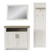 GARDEROBE 3-teilig  in 172/201/42,2 cm  - Eichefarben/Pinienfarben, Basics, Holzwerkstoff (172/201/42,2cm) - SetOne by Musterring