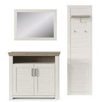 GARDEROBE 3-teilig  in 172/201/42,2 cm  - Eichefarben/Pinienfarben, Basics, Holzwerkstoff (172/201/42,2cm) - SetOne by Musterring
