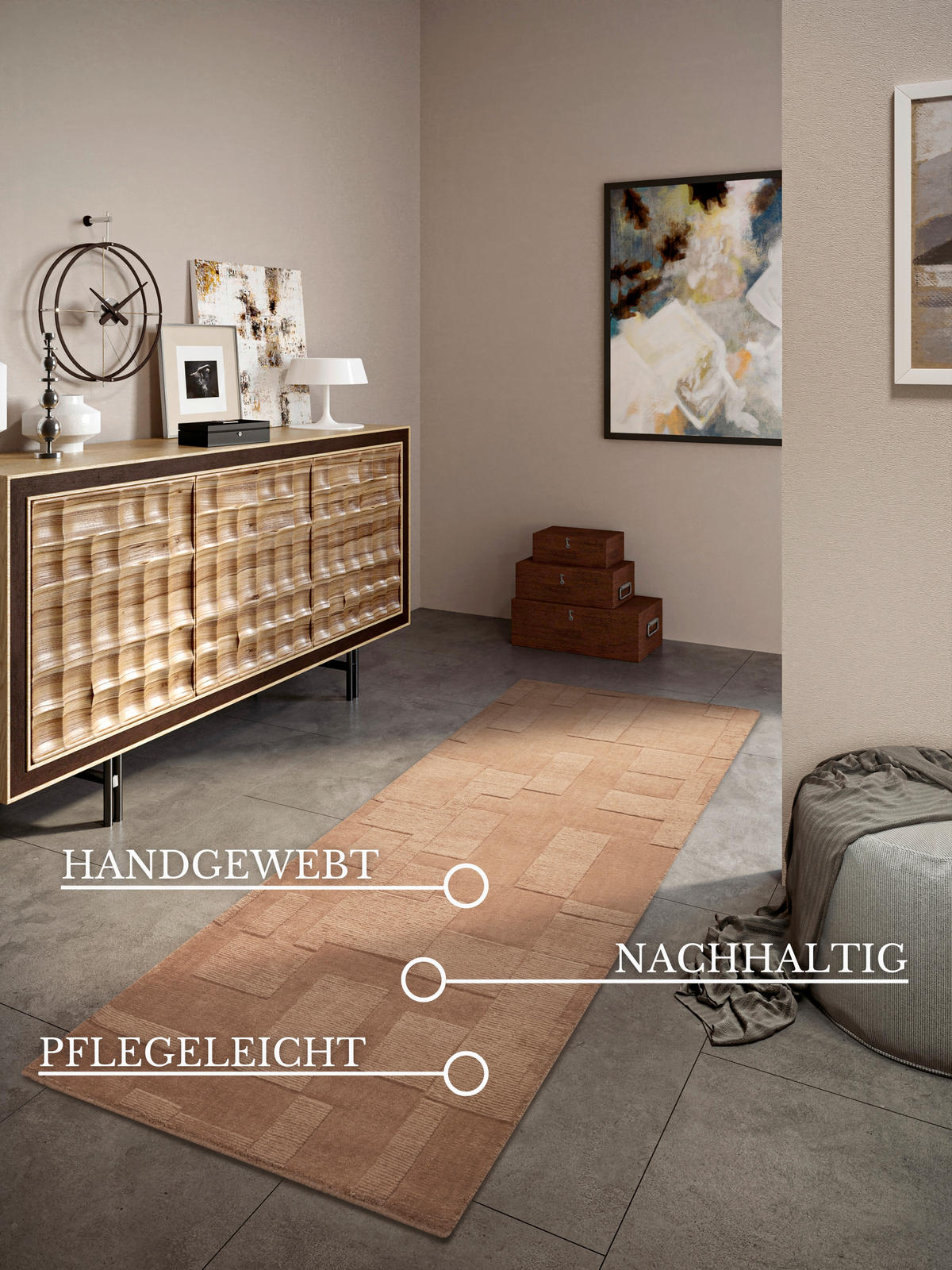 LÄUFER 80/250 cm Kollektion 1906  - Kupferfarben, Basics, Textil (80/250cm) - Villeroy & Boch
