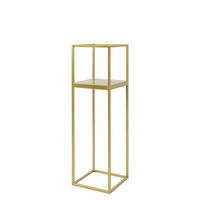 BLUMENSTÄNDER Metall  - Goldfarben, Basics, Metall (19/62/19cm)