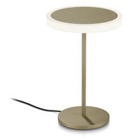 LED-TISCHLEUCHTE - Sandfarben/Schwarz, Design, Metall (18/27.5cm)