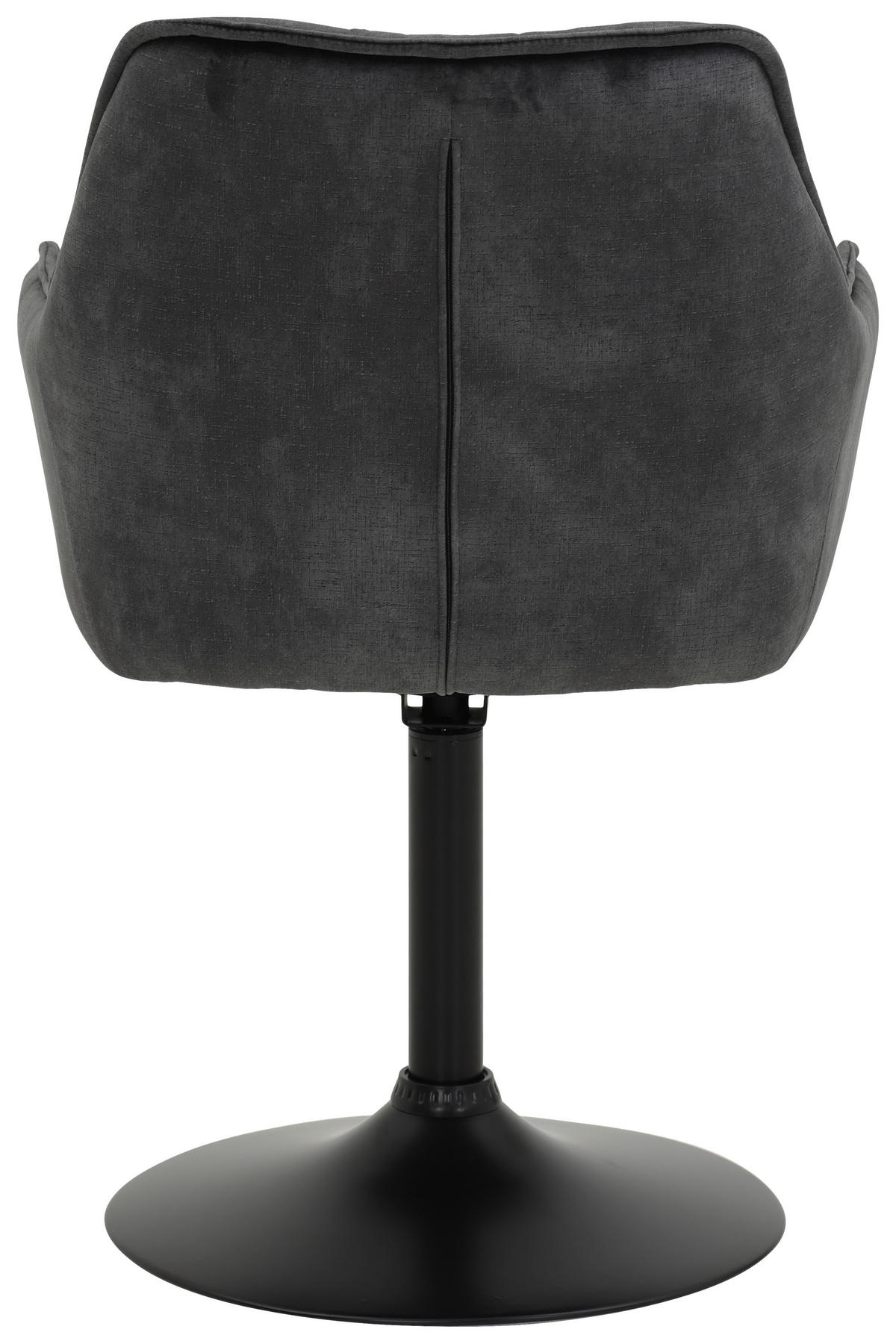 ARMLEHNSTUHL-SET 2 Stück  in Stahl Samt  - Anthrazit/Schwarz, MODERN, Textil/Metall (49/83/62cm) - MID.YOU