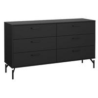 SIDEBOARD 138,7/76,6/39,8 cm  - svart, Design, metall/trämaterial (138,7/76,6/39,8cm) - Best Price