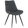 STUHL Leinenoptik Anthrazit Pappel Sperrholz  - Anthrazit/Schwarz, KONVENTIONELL, Holz/Textil (54/88/61,5cm) - MID.YOU