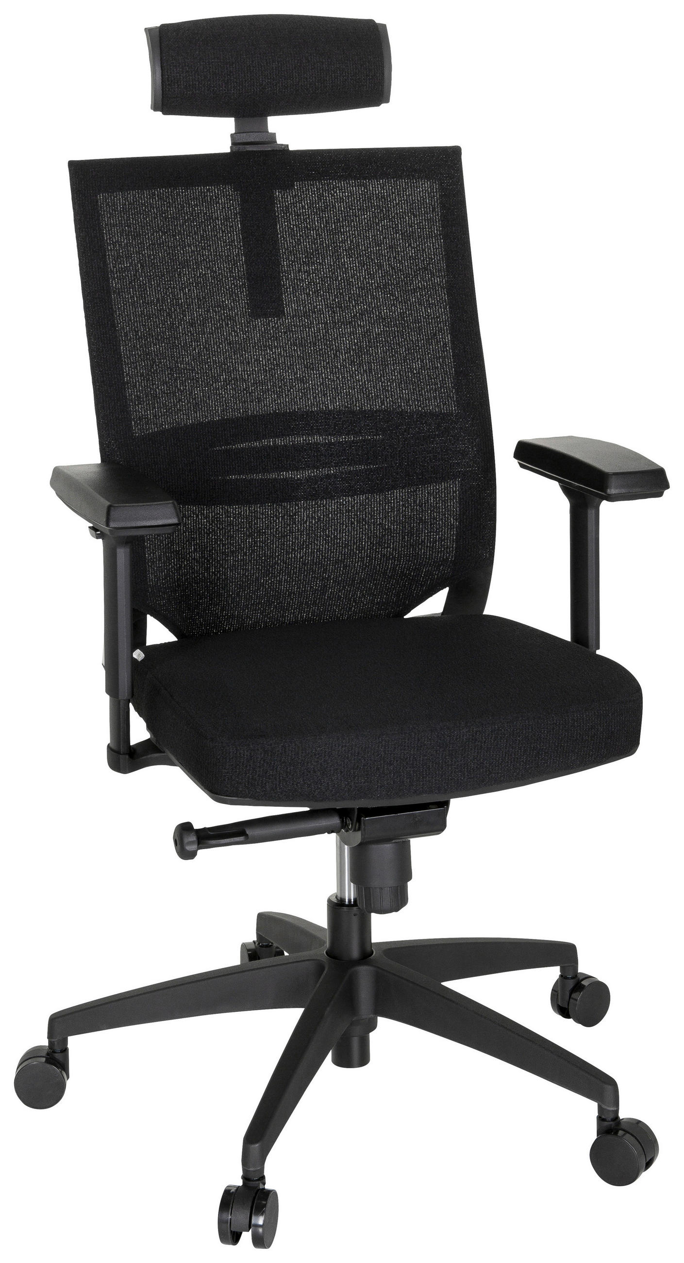 SNURRSTOL  i nätklädsel, flatväv svart  - svart, Modern, textil/plast (63/113/65cm) - MID.YOU