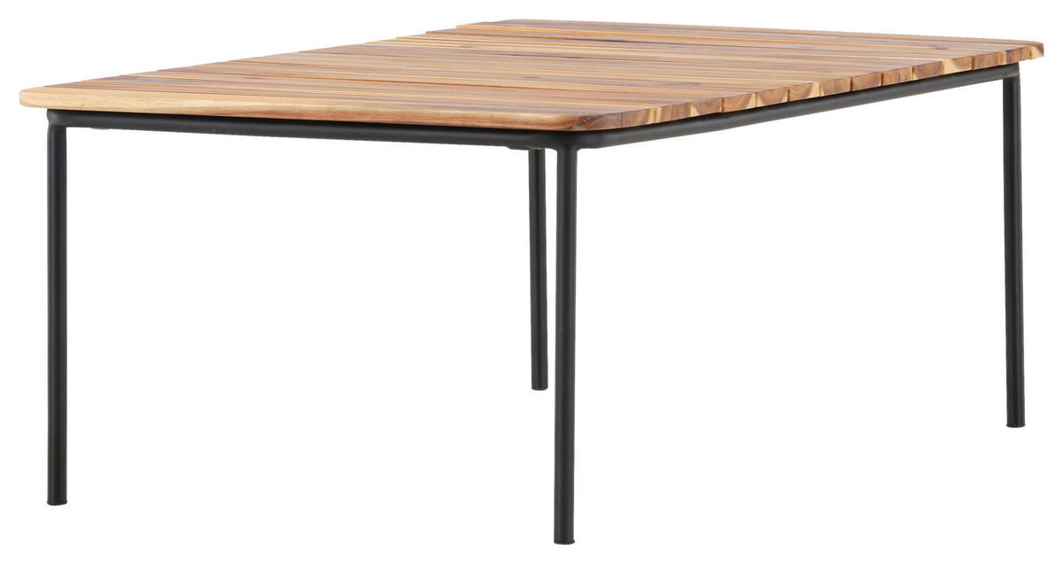 LOUNGETISCH 100/65/40 cm Holz, Metall  - Naturfarben, KONVENTIONELL, Holz/Metall (100/65/40cm) - Gardenson