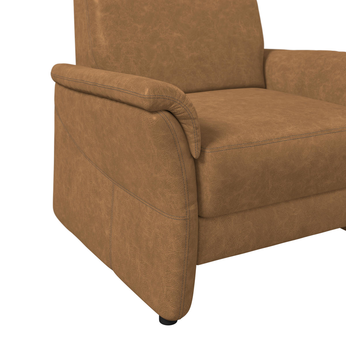 SESSEL Mikrofaser Senfgelb  - Senfgelb/Schwarz, Konventionell, Kunststoff/Textil (104/98/91cm) - Elegando