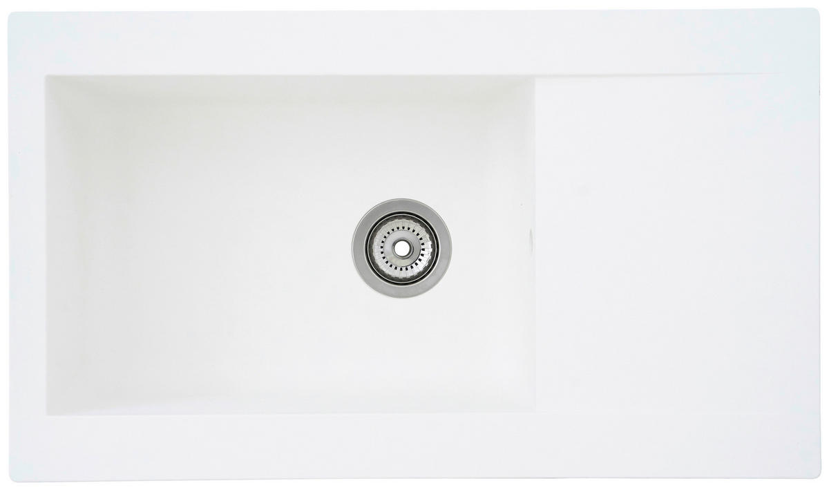 DISKHO 1712DENVER86X50W  - vit, Trend, glas/plast (86/20/50cm) - Respekta