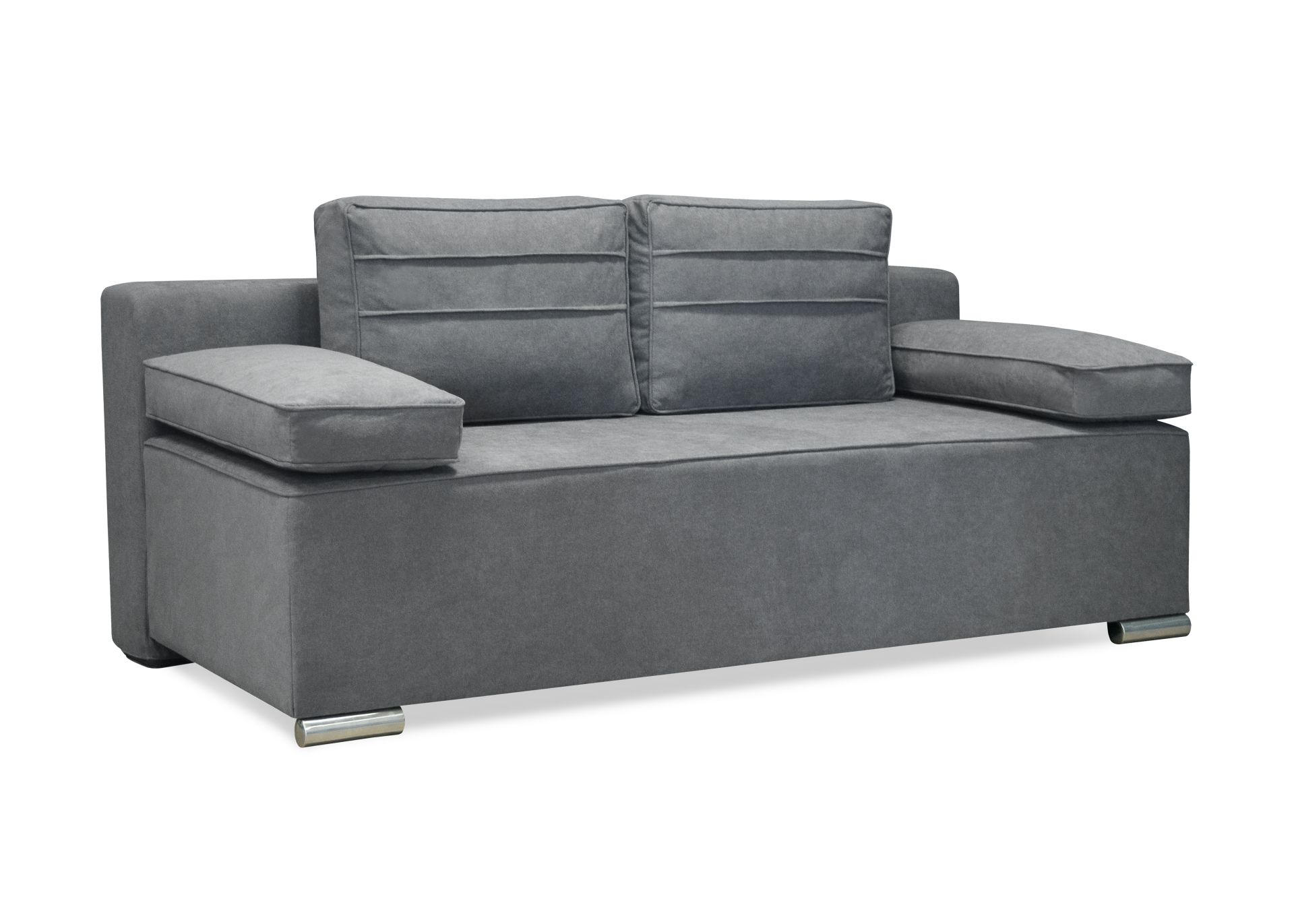 TROSJED NA RAZVLAČENJE drvo, tekstil, drvni materijal  siva    - siva/boje aluminija, Design, drvni materijal/drvo (200/73/100cm) - Xora