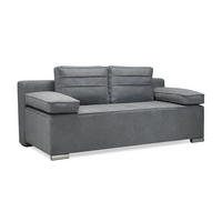 TROSJED NA RAZVLAČENJE drvo, tekstil, drvni materijal  siva    - siva/boje aluminija, Design, drvni materijal/drvo (200/73/100cm) - Xora