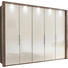 FALTTÜRENSCHRANK 5-türig Creme, Trüffeleichefarben - Trüffeleichefarben/Creme, KONVENTIONELL, Glas/Holzwerkstoff (250/216/58cm) - Venda FALTTÜRENSCHRANK 5-türig Creme, Trüffeleichefarben - Trüffeleichefarben/Creme, KONVENTIONELL, Glas/Holzwerkstoff (250/216/58cm) - Venda
