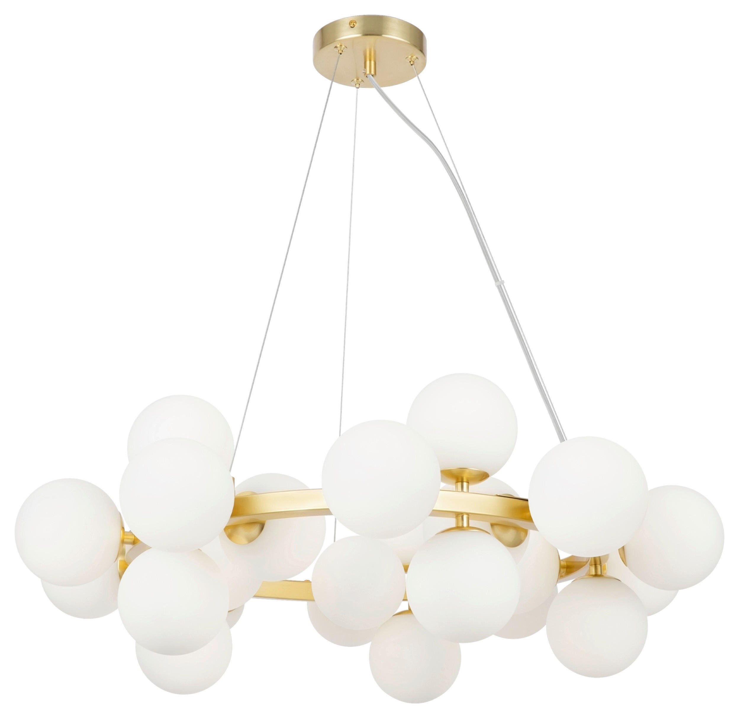 PENDELLEUCHTE 23,8/135,4/69 cm  - Goldfarben, Basics, Glas/Metall (23,8/135,4/69cm) - MAYTONI