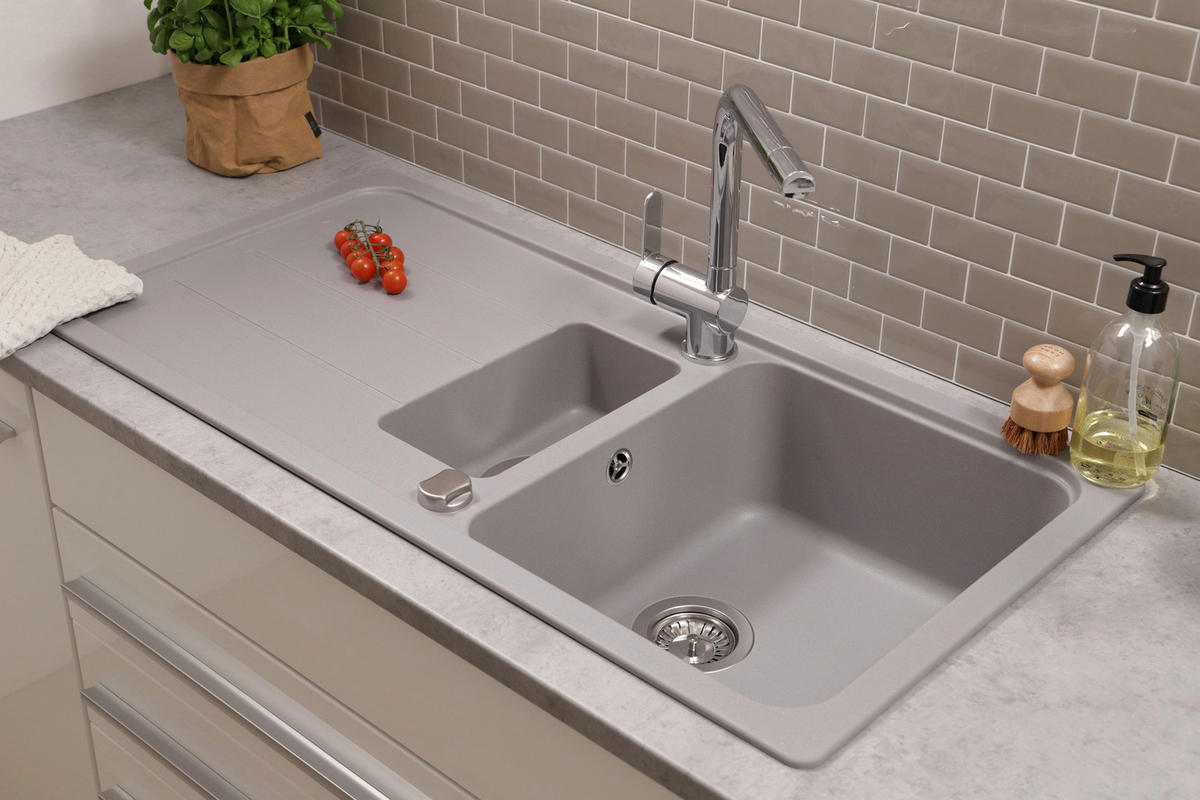 DISKHO AUSTIN100X501,5BG  - grå, Design, sten (100/20/50cm) - Respekta