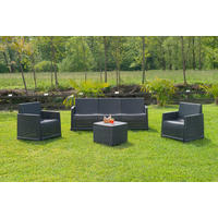 GARTENSET  - Anthrazit/Grau, MODERN, Kunststoff